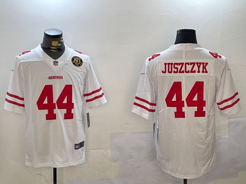 Men San Francisco 49ers #44 Juszczyk White Second generation 2024 Nike Limited NFL Jersey style 2->san francisco 49ers->NFL Jersey